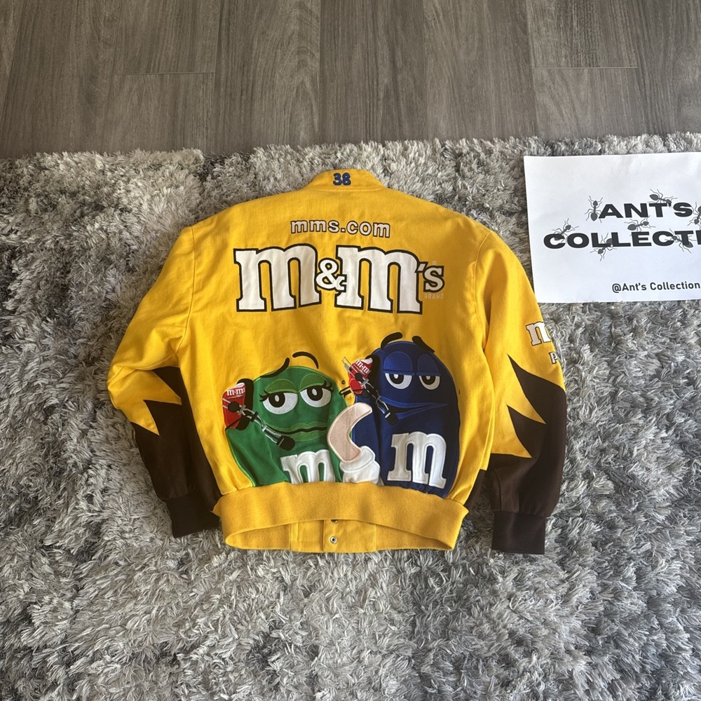 Vintage Chase Authentic Drivers Line M&M's NASCAR Jacket #38 Elliot Sadler Large - Picture 15 of 16